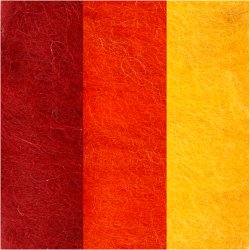 Kartet Uld, gul/terrakotta harmoni, 3x10 g/ 1 pk.