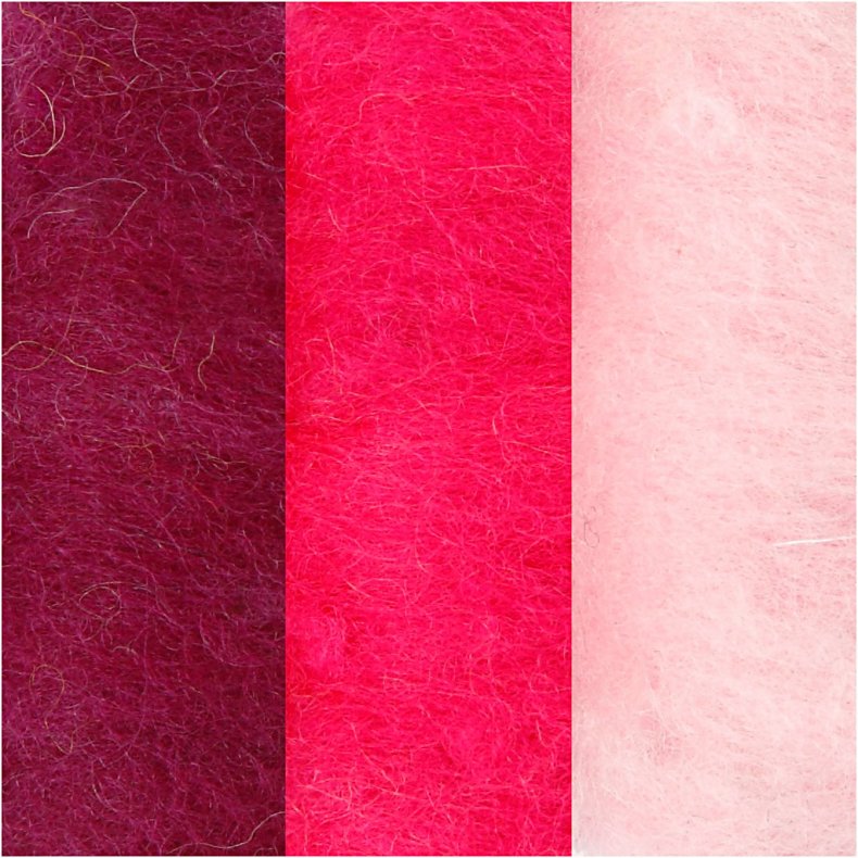 Kartet Uld, lilla/pink harmoni, 3x10 g/ 1 pk.