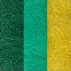 Kartet Uld, gr&oslash;n/turkis harmoni, 3x10 g/ 1 pk.