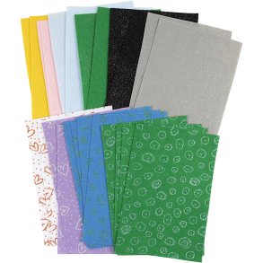 Hobbyfilt, ark 21x30 cm, tykkelse 1,5-2 mm, Indhold kan variere, ass. farver, 24 ark/ 1 pk.