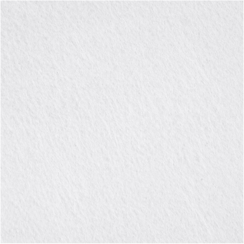 Hobbyfilt, A4, ark 210x297 mm, tykkelse 1,5-2 mm, hvid, 10 ark/ 1 pk.
