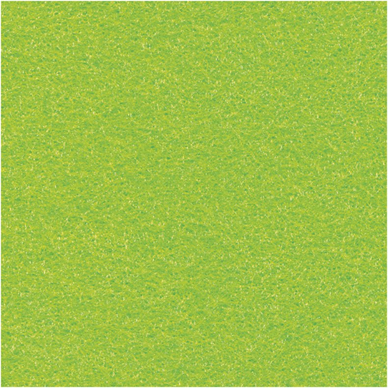 Hobbyfilt, A4, ark 210x297 mm, tykkelse 1,5-2 mm, lys gr&oslash;n, 10 ark/ 1 pk.