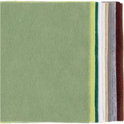 Hobbyfilt, A4, ark 210x297 mm, tykkelse 2 mm, natur, 10 stk./ 1 pk.