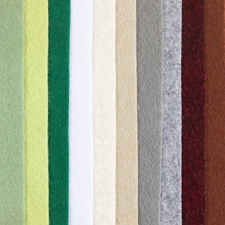 Hobbyfilt, A4, ark 210x297 mm, tykkelse 2 mm, natur, 10 stk./ 1 pk.