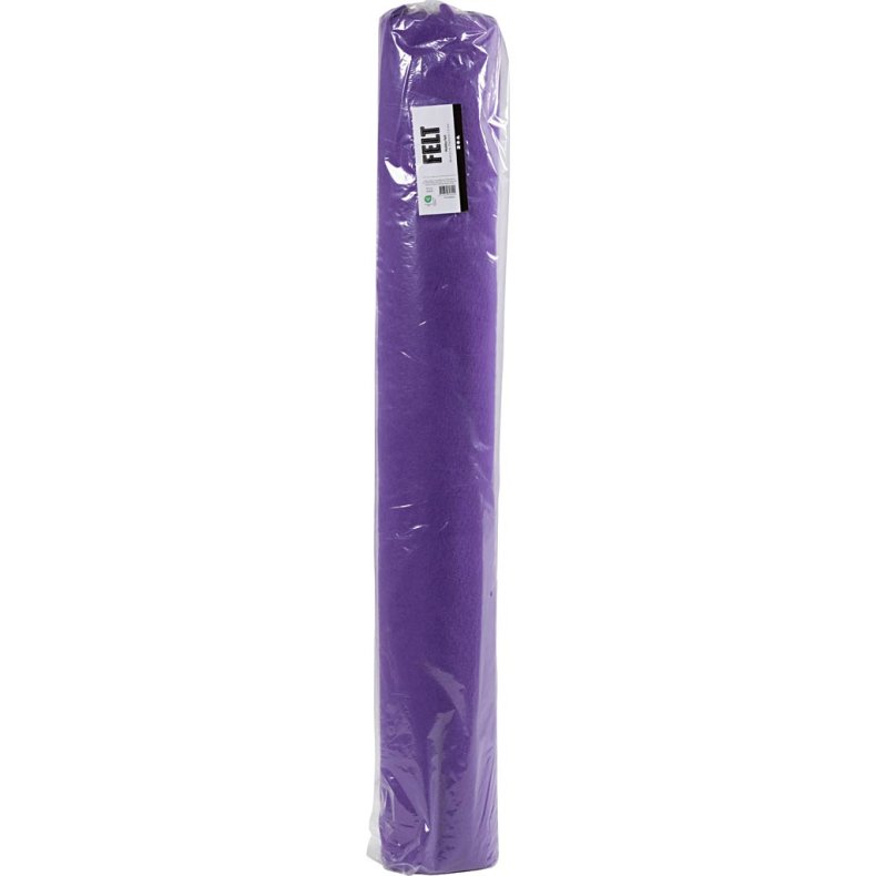 Hobbyfilt, B: 90 cm, tykkelse 1,5-2 mm, lilla, 5 m/ 1 rl.