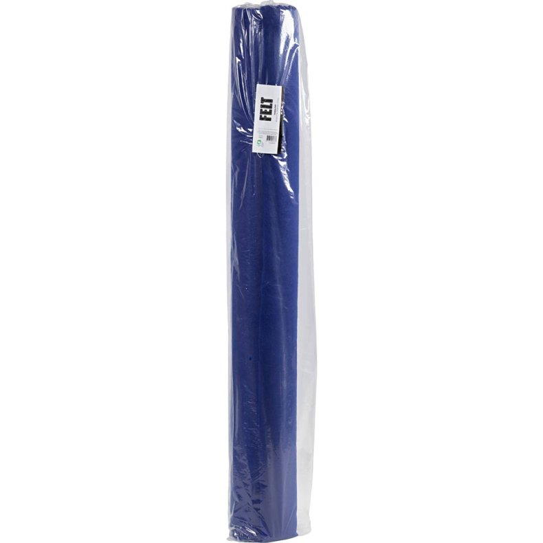 Hobbyfilt, B: 90 cm, tykkelse 1,5-2 mm, bl&aring;, 5 m/ 1 rl.