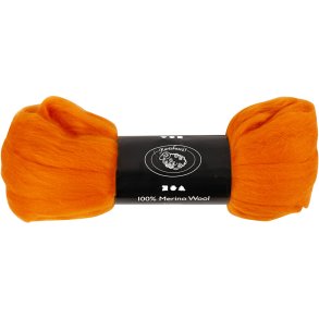 Merinould, tykkelse 21 my, orange, 100 g/ 1 pk.