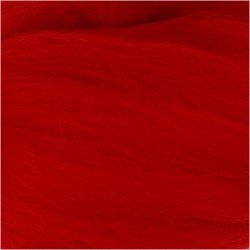 Merinould, tykkelse 21 my, juler&oslash;d, 100 g/ 1 pk.