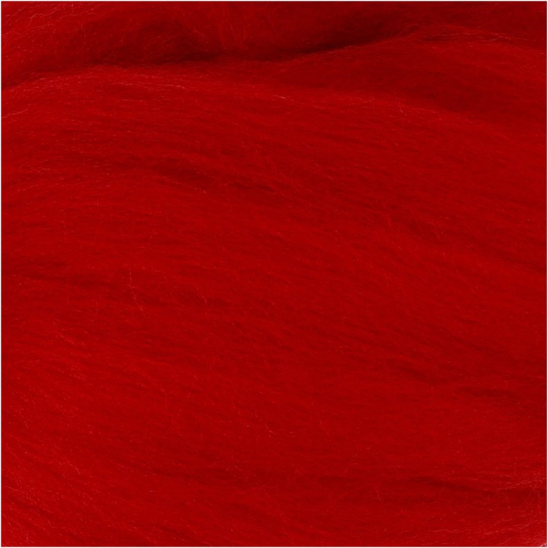 Merinould, tykkelse 21 my, juler&oslash;d, 100 g/ 1 pk.