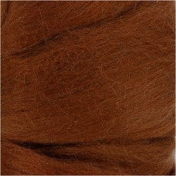 Merinould, tykkelse 21 my, brun, 100 g/ 1 pk.