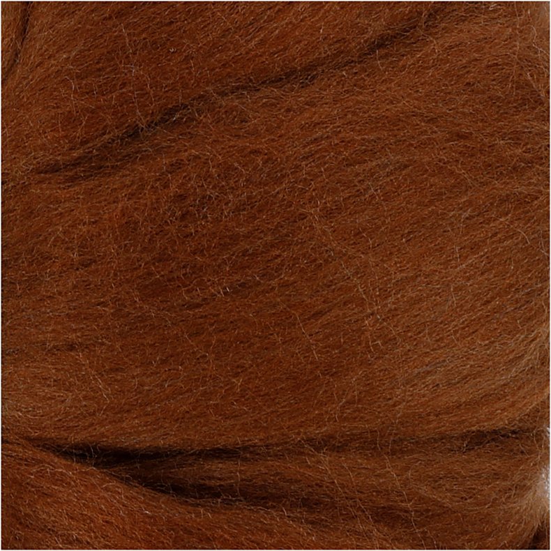 Merinould, tykkelse 21 my, brun, 100 g/ 1 pk.