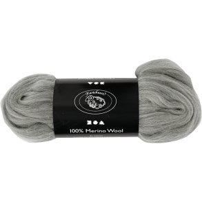 Merinould, tykkelse 21 my, grå, 100 g/ 1 pk.