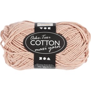 Bomuldsgarn, nr. 8/8, L: 80-85 M, pudder, 50 g/ 1 ngl.