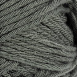 Bomuldsgarn, nr. 8/8, L: 80-85 M, gr&aring;, 50 g/ 1 ngl.