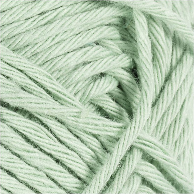 Bomuldsgarn, 8/8, L: 80-85 M, mint gr&oslash;n, 50 g/ 1 ngl.