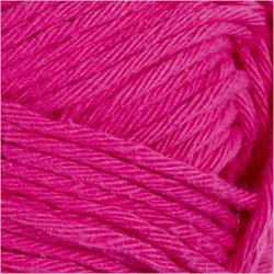 Bomuldsgarn, nr. 8/8, L: 80-85 M, pink, 50 g/ 1 ngl.