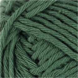 Bomuldsgarn, nr. 8/8, L: 80-85 M, m&oslash;rk gr&oslash;n, 50 g/ 1 ngl.
