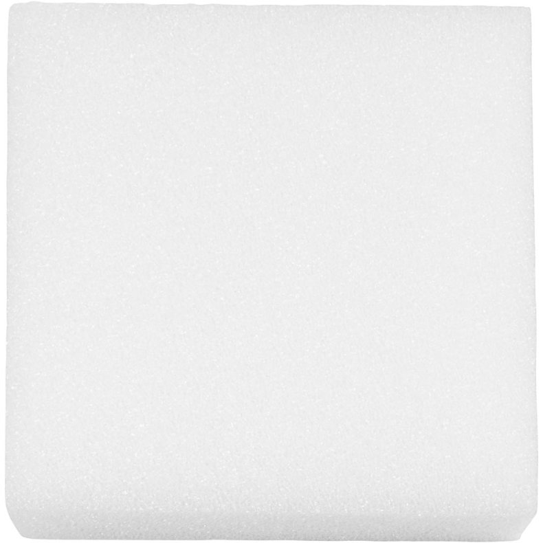 N&aring;lefilteplade, str. 20x20 cm, tykkelse 4.5 cm, hvid, 1 stk.