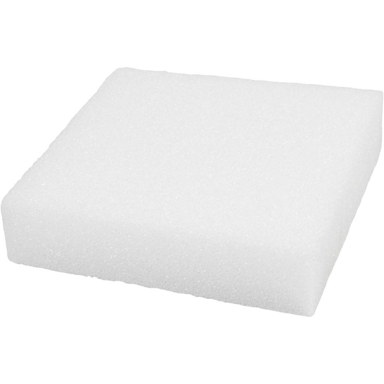 N&aring;lefilteplade, str. 20x20 cm, tykkelse 4.5 cm, hvid, 1 stk.