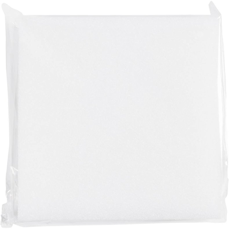 N&aring;lefilteplade, str. 20x20 cm, tykkelse 4.5 cm, hvid, 1 stk.