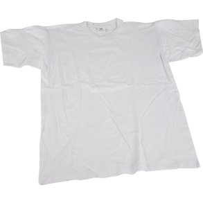 T-shirt, B: 40 cm, str. 7-8 år, rund hals, 145 g, hvid, 1 stk.
