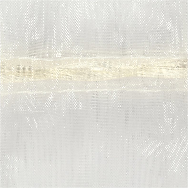 Organzapose, str. 7x10 cm, r&aring;hvid, 10 stk./ 1 pk.