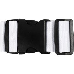 Baggageb&aelig;lte, B: 5 cm, str. 92-164 cm, hvid, 1 stk.