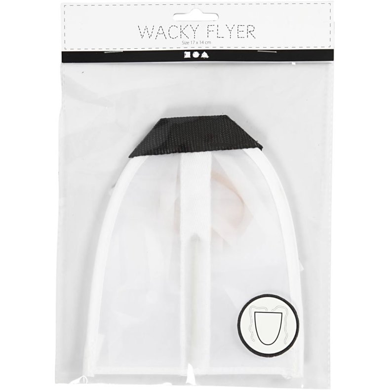 Drageflyver, str. 17x14 cm, hvid, 1 stk.