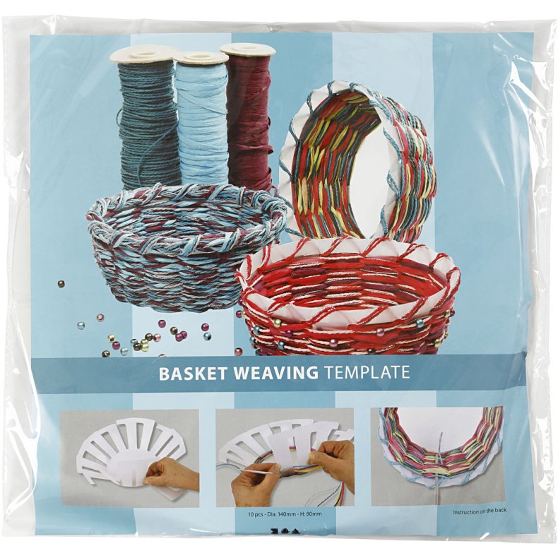 Flet-let-skabelon, H: 8 cm, diam. 14 cm, transparent, 10 stk./ 1 pk.