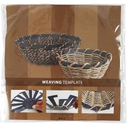 Flet-let-skabelon, H: 8 cm, diam. 14 cm, sort, 10 stk./ 1 pk.