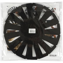 Flet-let-skabelon, H: 8 cm, diam. 14 cm, sort, 10 stk./ 1 pk.