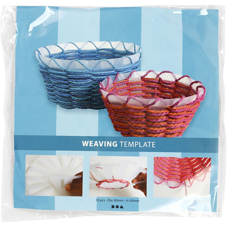 Flet-let-skabelon, H: 6 cm, diam. 8 cm, transparent, 10 stk./ 1 pk.