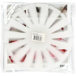 Flet-let-skabelon, H: 6 cm, diam. 8 cm, transparent, 10 stk./ 1 pk.