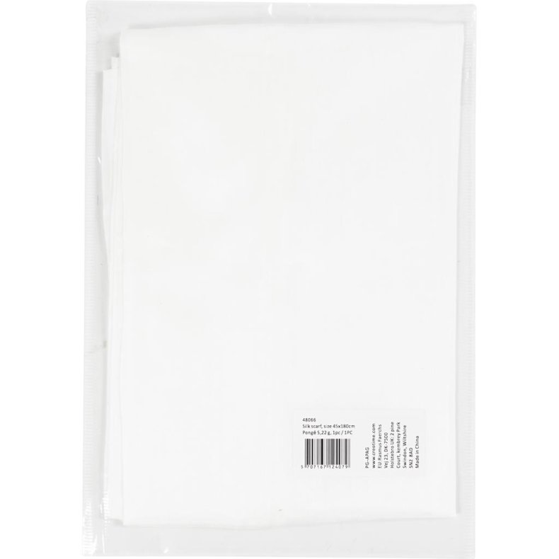 Silket&oslash;rkl&aelig;de, str. 45x180 cm, Pong&eacute; 5, 22 g, 1 stk.