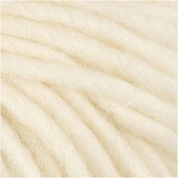 Uldgarn, L: 50 M, off white, 50 g/ 1 ngl.