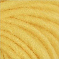 Uldgarn, L: 50 M, gul, 50 g/ 1 ngl.