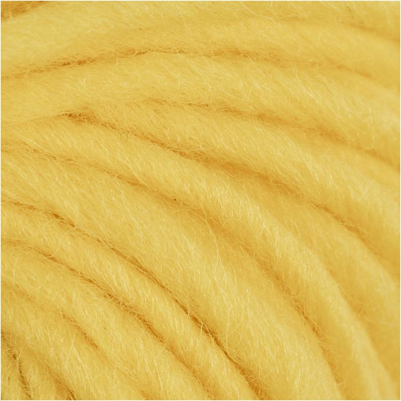 Uldgarn, L: 50 M, gul, 50 g/ 1 ngl.