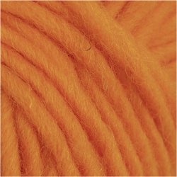 Uldgarn, L: 50 M, orange, 50 g/ 1 ngl.