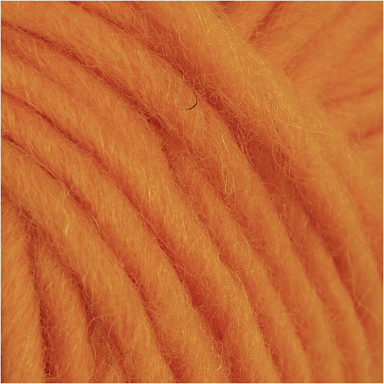 Uldgarn, L: 50 M, orange, 50 g/ 1 ngl.