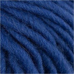 Uldgarn, L: 50 M, bl&aring;, 50 g/ 1 ngl.