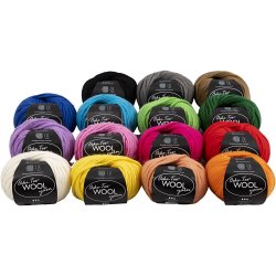 Uldgarn, L: 50 M, 15x50 g/ 1 ngl.