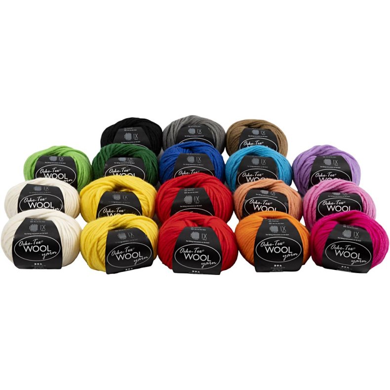 Uldgarn, L: 50 M, 18x50 g/ 1 ngl.