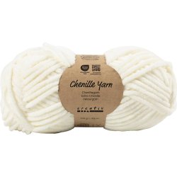 Velourgarn, L: 105 m, pind 5-6, r&aring;hvid, 100 g/ 1 ngl.