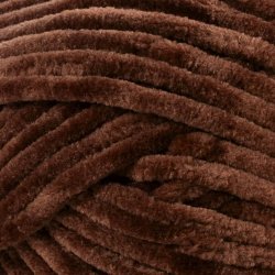 Velourgarn, L: 105 m, pind 5-6, brun, 100 g/ 1 ngl.