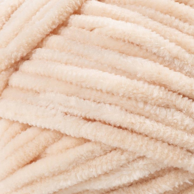Velourgarn, L: 105 m, pind 5-6, lys r&oslash;d, 100 g/ 1 ngl.