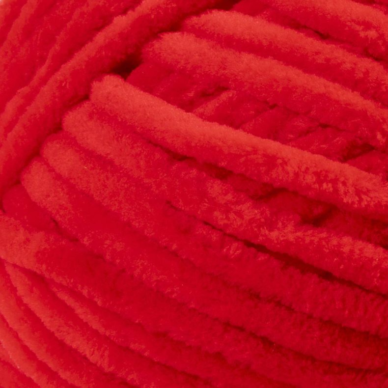 Velourgarn, L: 105 m, pind 5-6, r&oslash;d, 100 g/ 1 ngl.