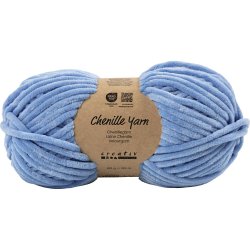 Velourgarn, L: 105 m, pind 5-6, denim bl&aring;, 100 g/ 1 ngl.