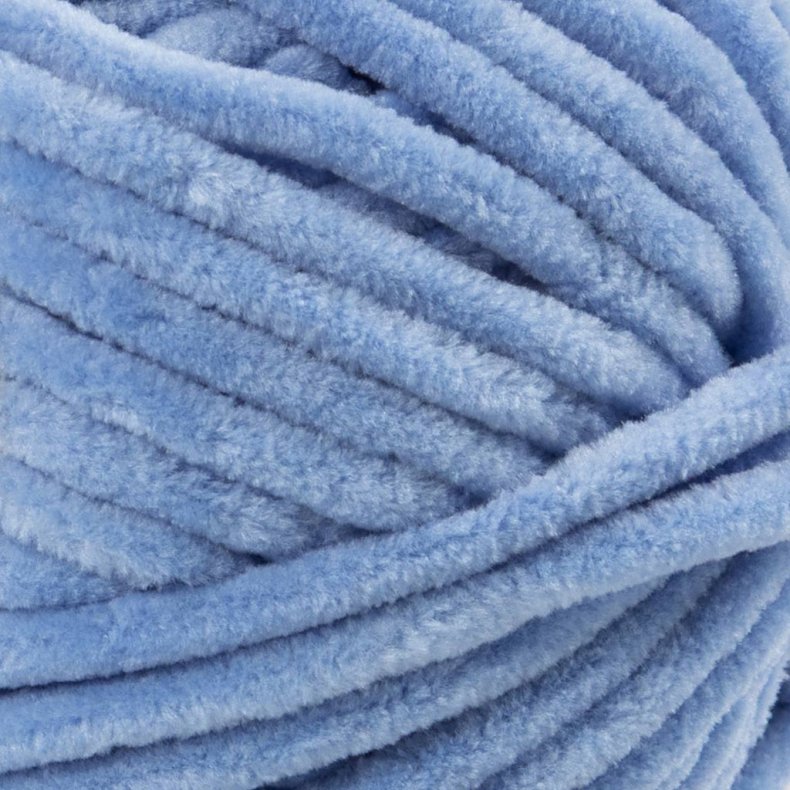 Velourgarn, L: 105 m, pind 5-6, denim bl&aring;, 100 g/ 1 ngl.