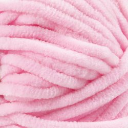 Velourgarn, L: 105 m, pind 5-6, lys pink, 100 g/ 1 ngl.