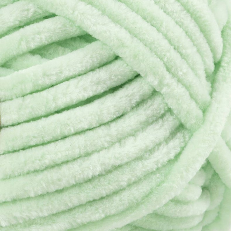Velourgarn, L: 105 m, pind 5-6, mint gr&oslash;n, 100 g/ 1 ngl.